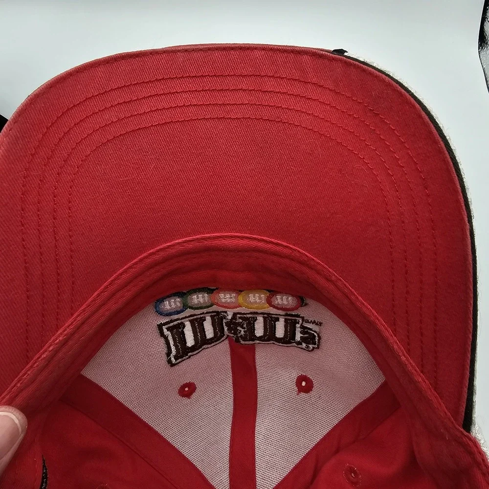 Kyle Busch M&M's Racing Hat Cap #18 NASCAR 2009 Adjustable Red Embroidered OSFA